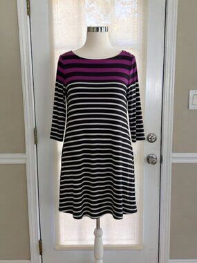 White House Black Market Striped Sweater Dress